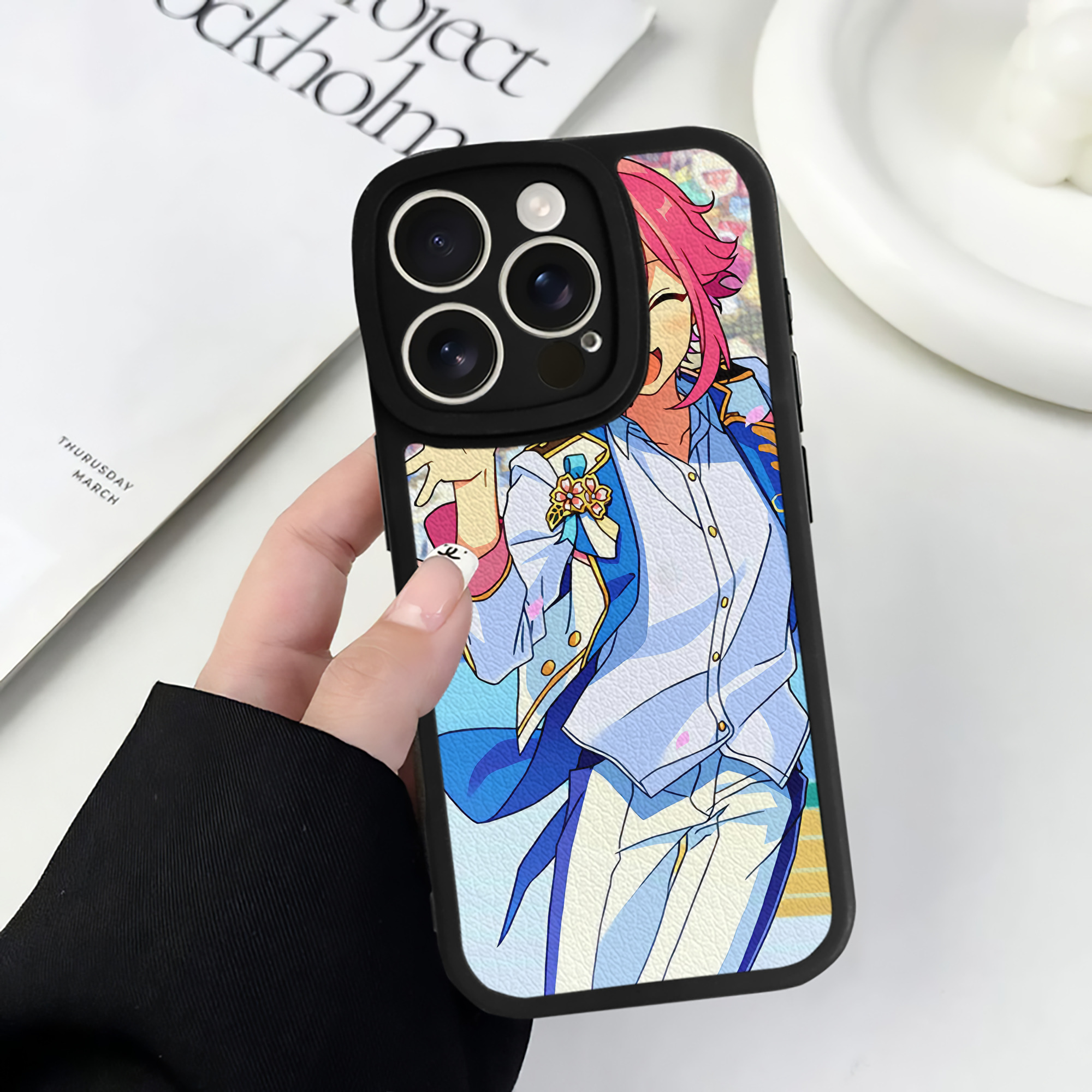 （画像用） あんさんぶるスターズ! Ensemble Stars 【iPhone 16シリーズ対応】シリコンスマホケース（レザー調） 材質：シリコン